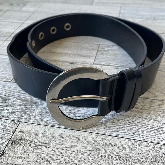 Michael Kors Black and Silver Belt EUC - Picture 1 of 7